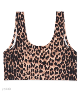 خرید نیم تنه دخترانه کاپدار قزن‌دار کد 26 طرح پلنگی