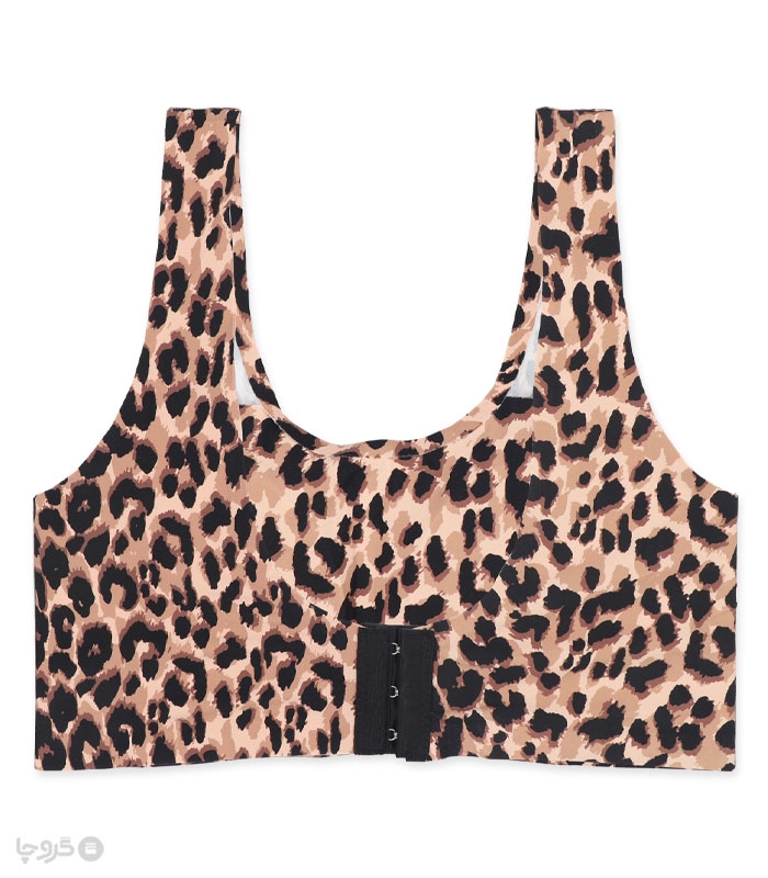 نیم تنه دخترانه کاپدار قزن‌دار کد 26 طرح پلنگی