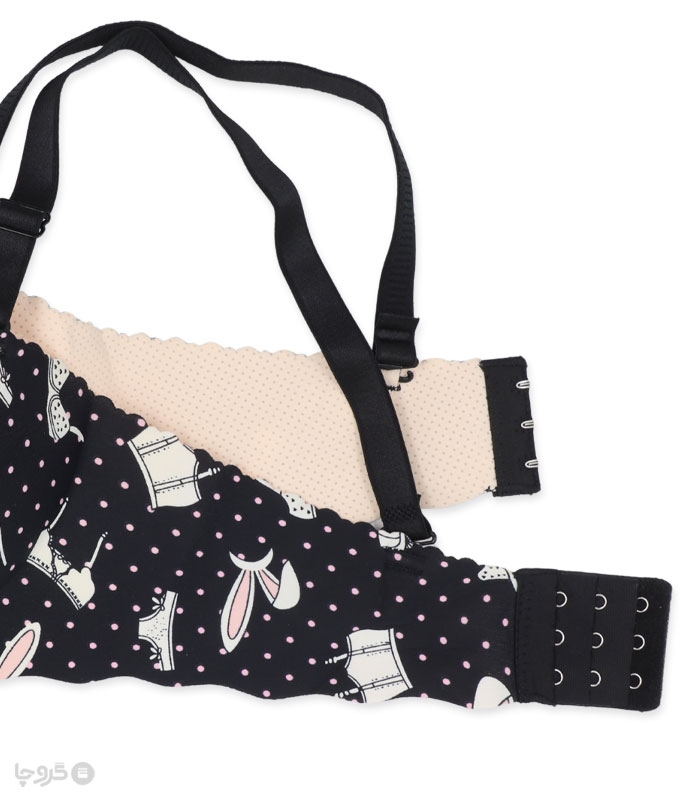 سوتین لیزری کاپدار بدون فنر کد 315 طرح خالخالی