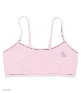 خرید نیم تنه دخترانه نخی طرح گربه پاپیونی کد 115