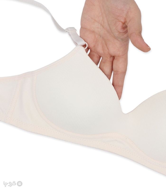 سوتین دخترانه کاپدار نخی بدون فنر کد 1982