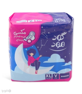 نوار بهداشتی بالدار نیمه ضخیم کتان گود مود مدل Maxi خیلی بزرگ - بسته 7 عددی