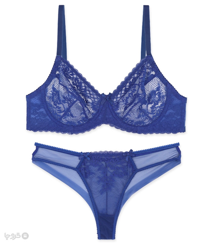 ست شورت و سوتین توری فنردار Barone بارون کد K1