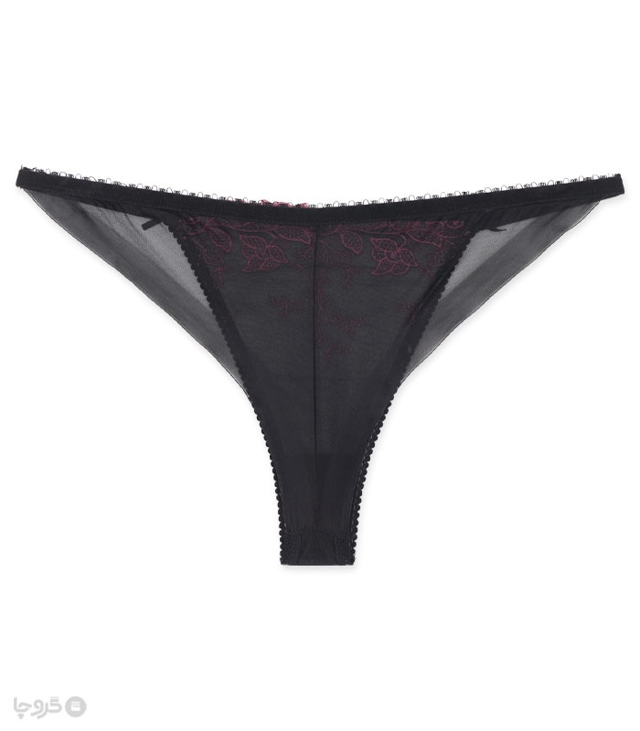 ست شورت و سوتین توری فنردار بارون گلدوزی کد K4