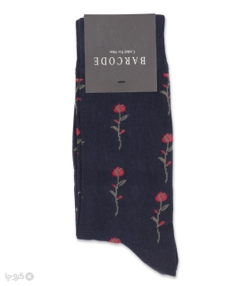 جوراب ساقدار مردانه بارکد طرح Night Rose