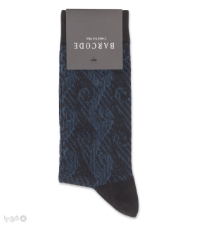جوراب ساقدار مردانه بارکد طرح Noir Tapestry