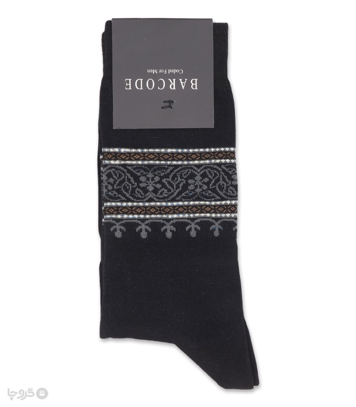 جوراب ساقدار مردانه بارکد طرح Midnight Grove