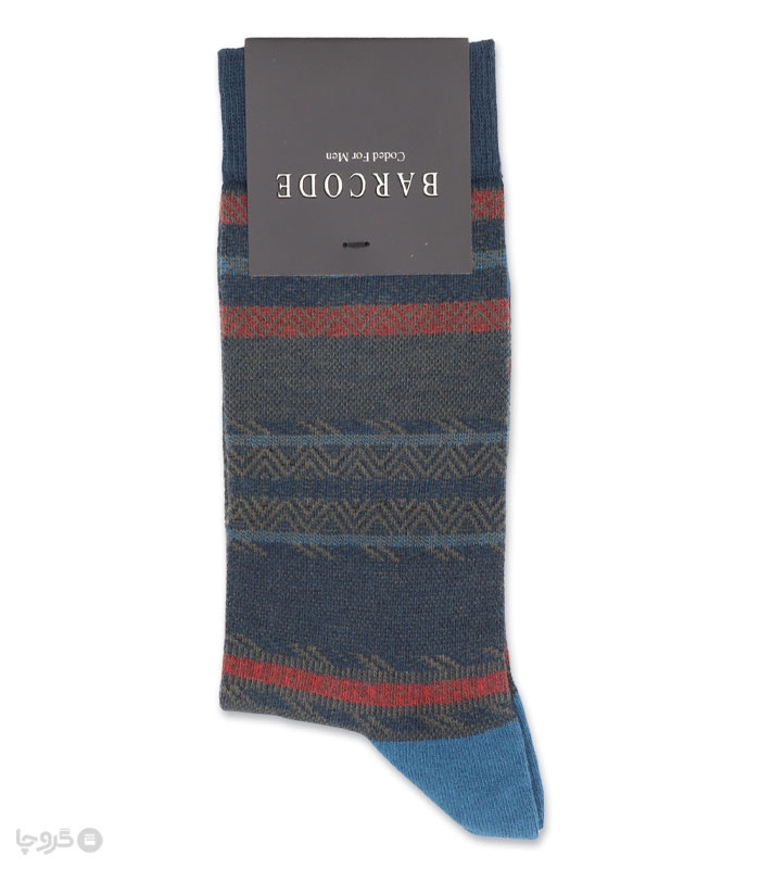 جوراب ساقدار مردانه بارکد طرح Brick Work