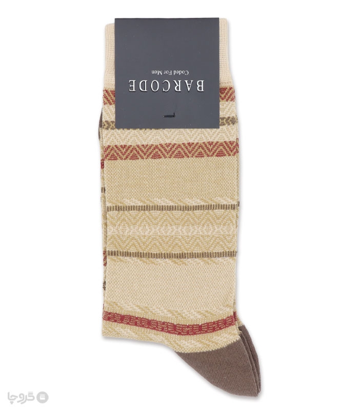 خرید جوراب ساقدار مردانه بارکد طرح Brick Work