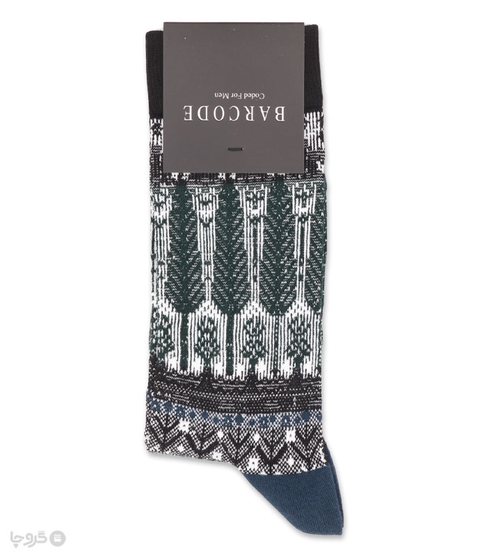جوراب ساقدار مردانه بارکد طرح Cedar Pattern