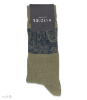 خرید جوراب ساقدار مردانه بارکد طرح Olive Grove