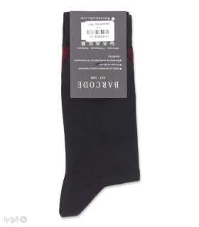 جوراب ساقدار مردانه بارکد طرح Velvet Ash
