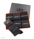 پک جوراب ساقدار مردانه لئو کد 110 مشکی دودی - جعبه 6 جفتی