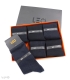 پک جوراب ساقدار مردانه لئو کد 125 مشکی سرمه‌ای - جعبه 6 جفتی