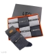 پک جوراب ساقدار مردانه لئو کد 107 خاکستری سرمه‌ای - جعبه 6 جفتی
