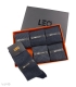 پک جوراب ساقدار مردانه لئو کد 126 دودی سرمه‌ای - جعبه 6 جفتی