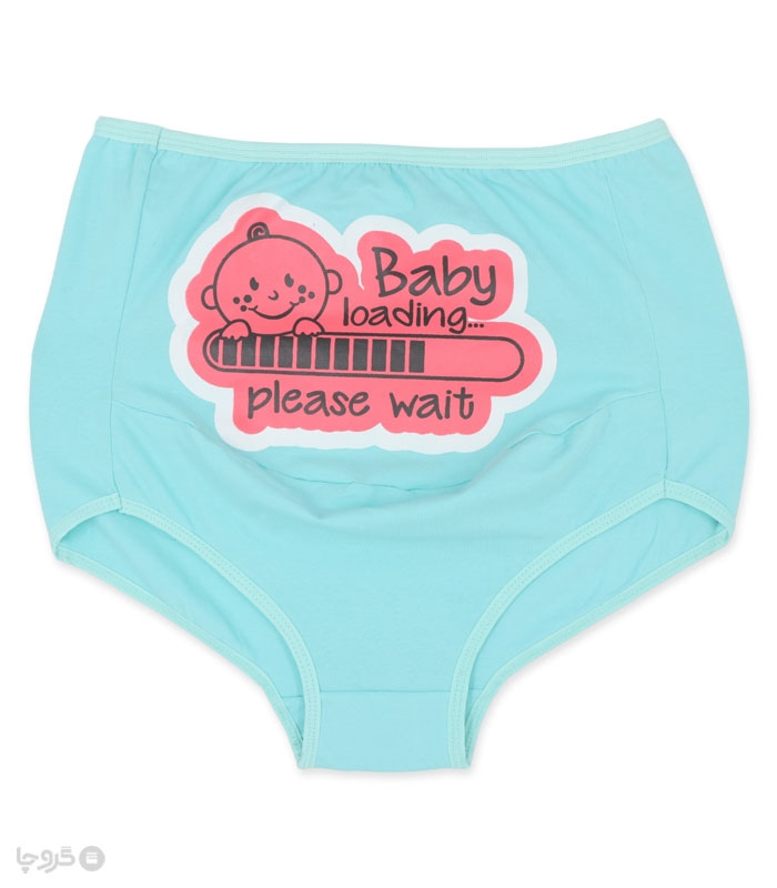 شورت بارداری نخی لعیا کد 1216-1 طرح Baby Loading