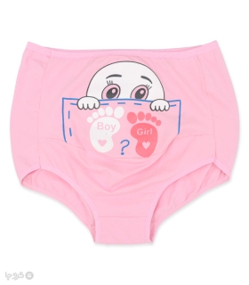 خرید شورت بارداری نخی لعیا کد 1216-1 طرح Boy or Girl