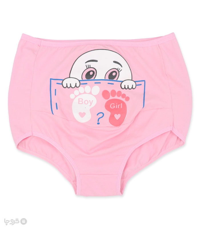شورت بارداری نخی لعیا کد 1216-1 طرح Boy or Girl