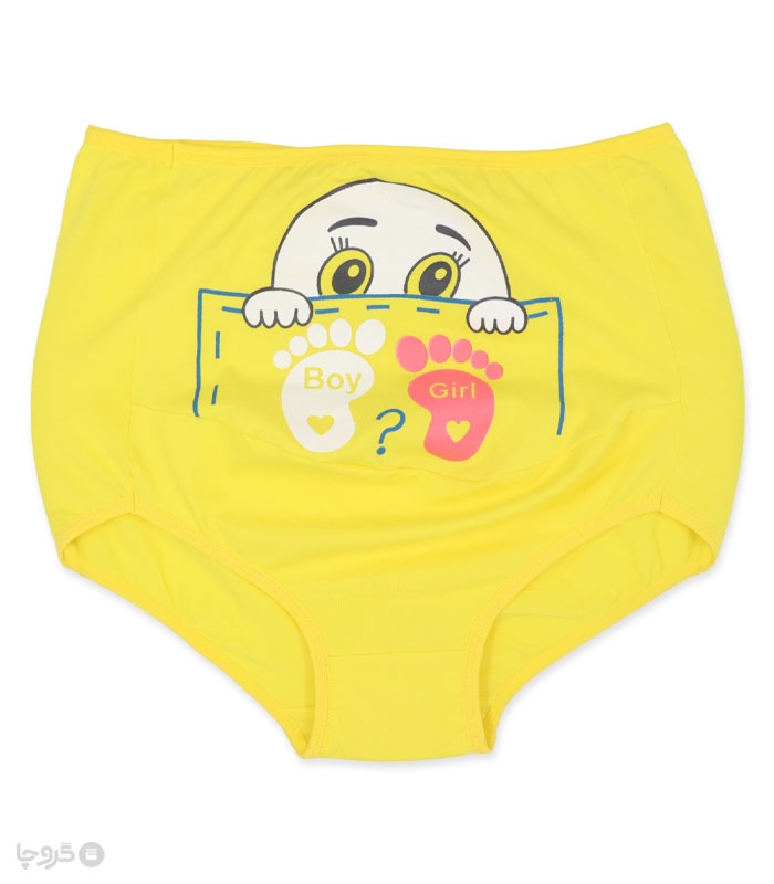 خرید شورت بارداری نخی لعیا کد 1216-1 طرح Boy or Girl