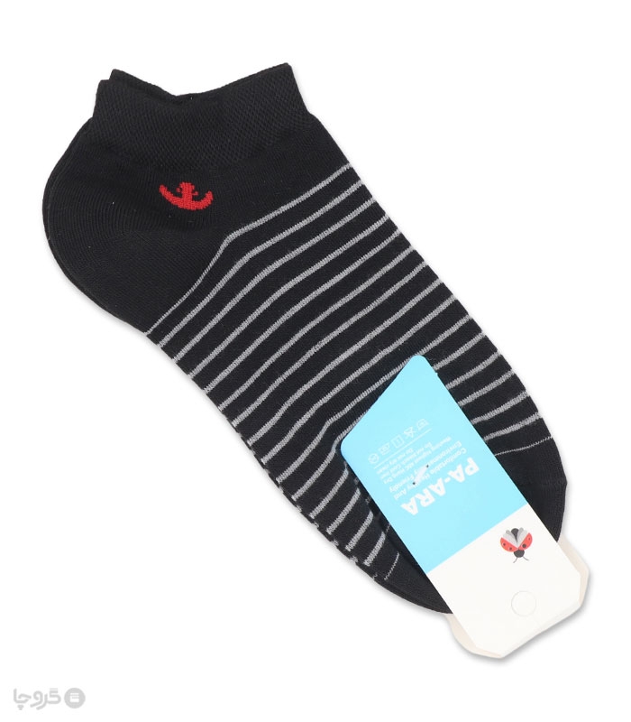 جوراب نانو مچی مردانه پاآرا کد 403 طرح لنگر