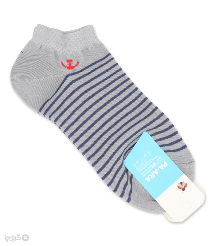 خرید جوراب نانو مچی مردانه پاآرا کد 403 طرح لنگر