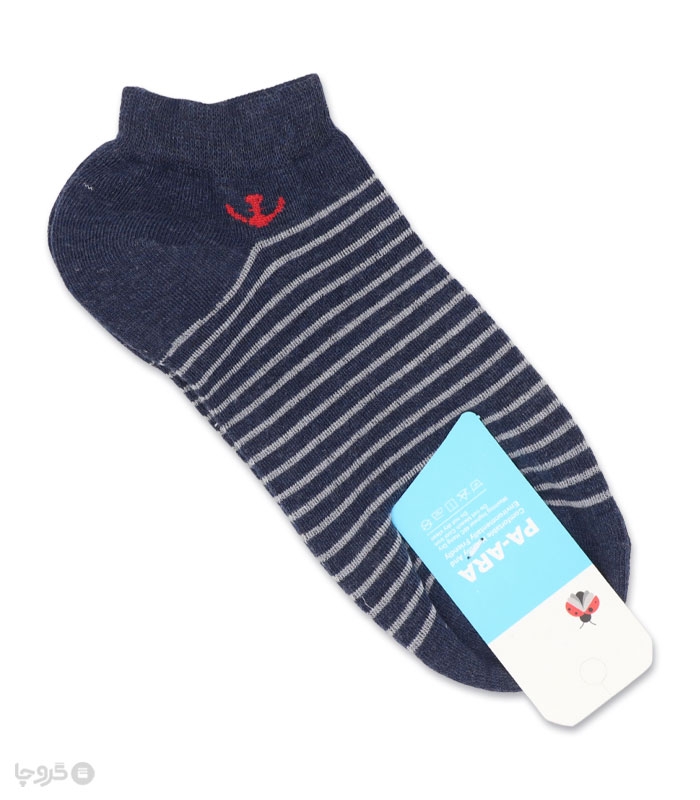 جوراب نانو مچی مردانه پاآرا کد 403 طرح لنگر