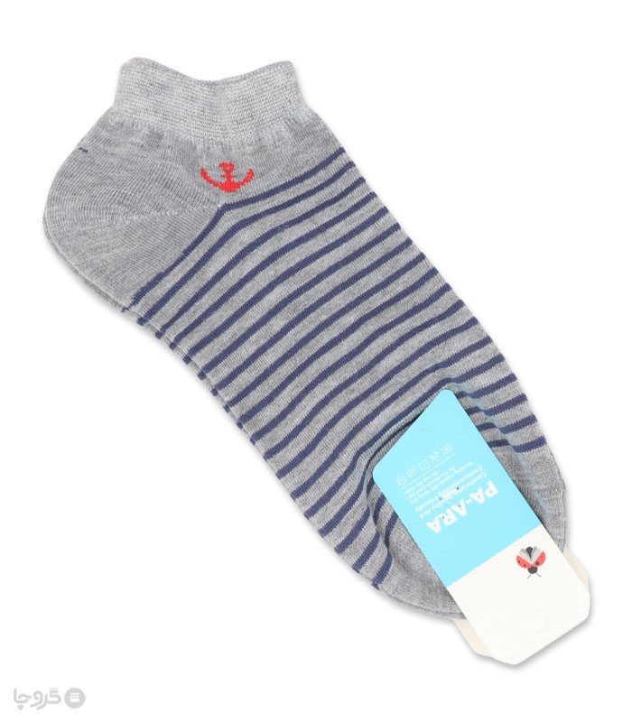 جوراب نانو مچی مردانه پاآرا کد 403 طرح لنگر