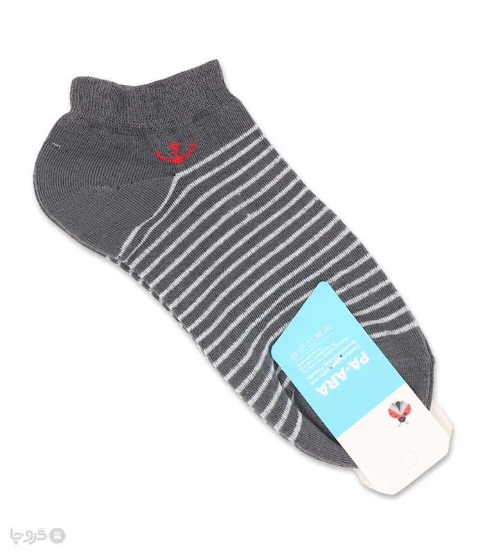 جوراب نانو مچی مردانه پاآرا کد 403 طرح لنگر