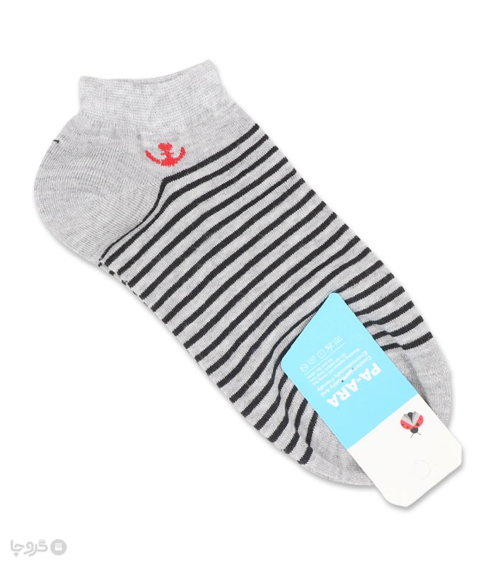 جوراب نانو مچی مردانه پاآرا کد 403 طرح لنگر