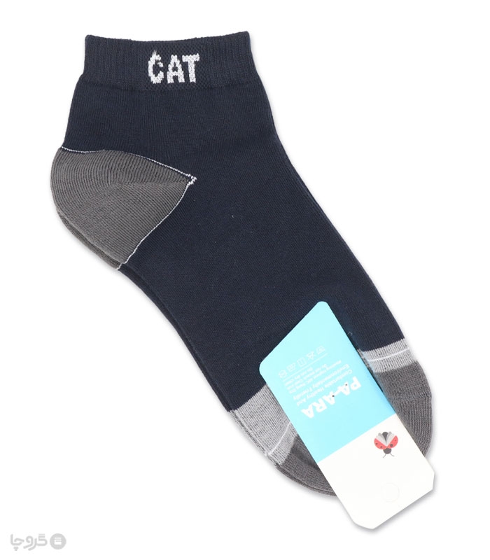 جوراب نانو نیم ساق مردانه پاآرا کد 402 طرح CAT
