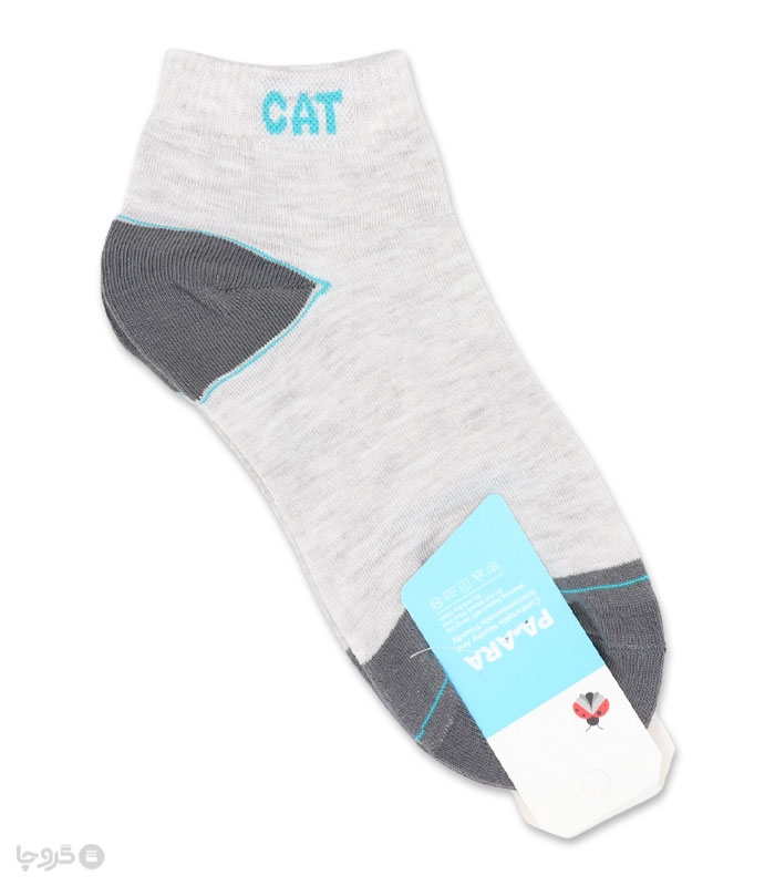 جوراب نانو نیم ساق مردانه پاآرا کد 402 طرح CAT
