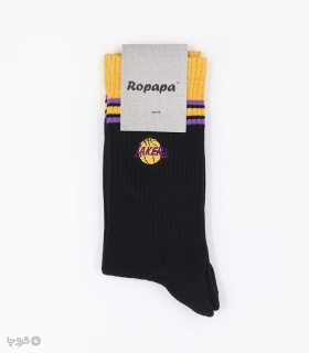 خرید جوراب ساقدار مردانه روپاپا طرح گلدوزی Lakers