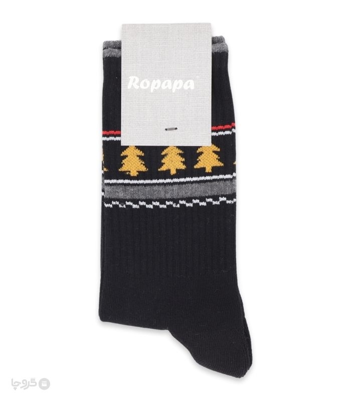 خرید جوراب ساقدار زنانه روپاپا طرح Nordic Pine