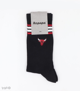 خرید جوراب ساقدار مردانه روپاپا طرح گلدوزی Chicago Bulls