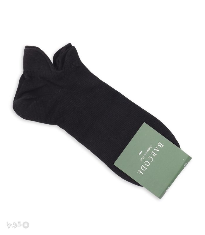 جوراب مچی مردانه بارکد طرح ژاکارد چهارپاشنه