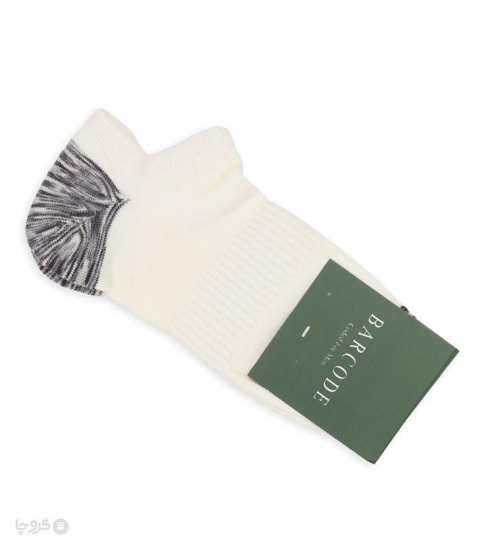 جوراب مچی مردانه پاشنه و پنجه حوله‌ای Barcode بارکد طرح پاشنه ابر و بادی