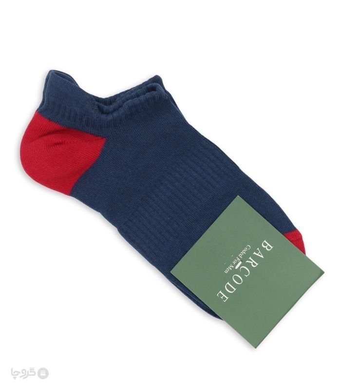جوراب مچی مردانه سه پاشنه Barcode بارکد طرح پاشنه و پنجه رنگی