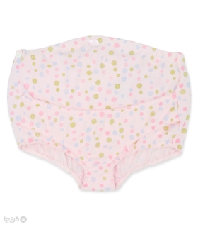 خرید شورت بارداری نخی کد 2812 طرح خالخال رنگی