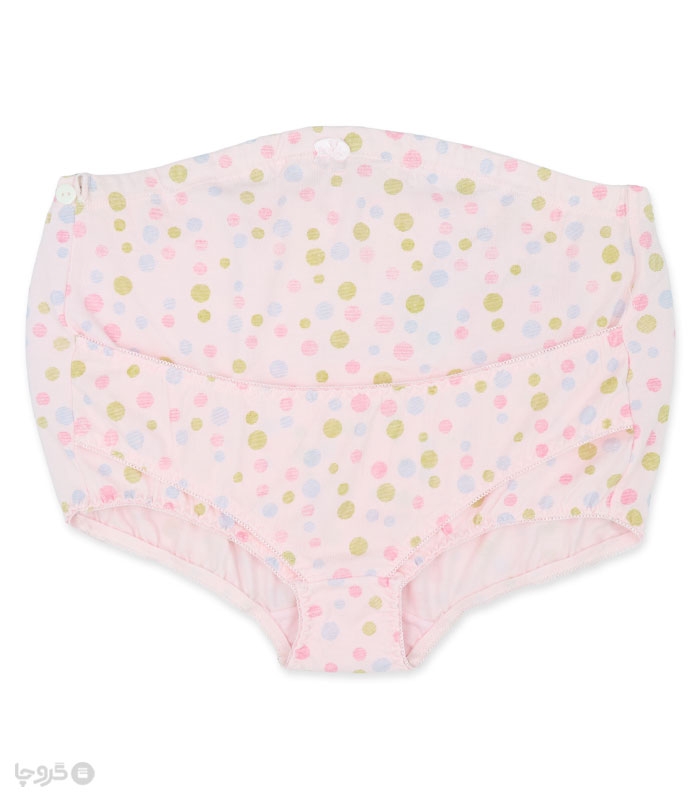 خرید شورت بارداری نخی کد 2812 طرح خالخال رنگی