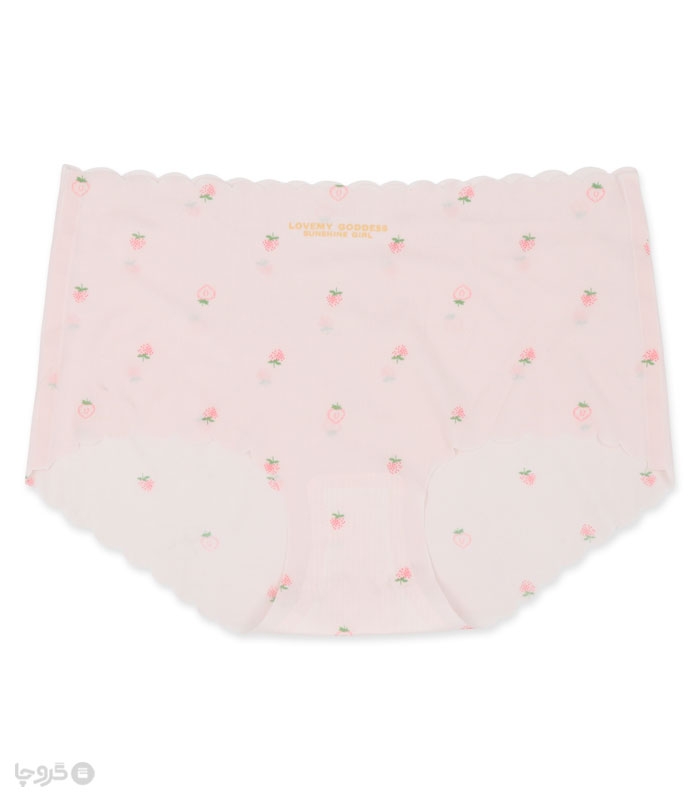 خرید شورت زنانه اسلیپ لیزری کد 320 طرح توت فرنگی