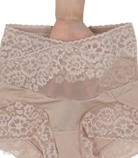 شورت زنانه نیم پا فاق بلند گیپور کد 160