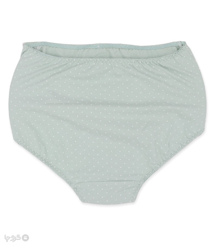 شورت بارداری نخی کد 2811 طرح خالخال سفید