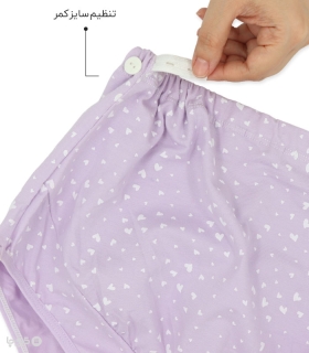 شورت بارداری نخی کد 8087 طرح قلب