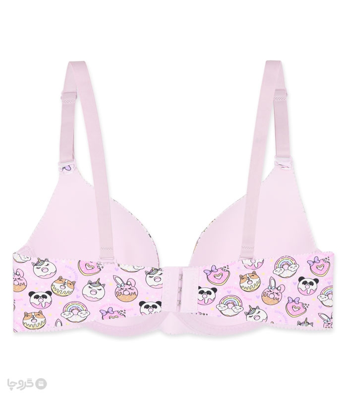 خرید ست شورت و سوتین دخترانه لیزری کاپدار فنردار دونات