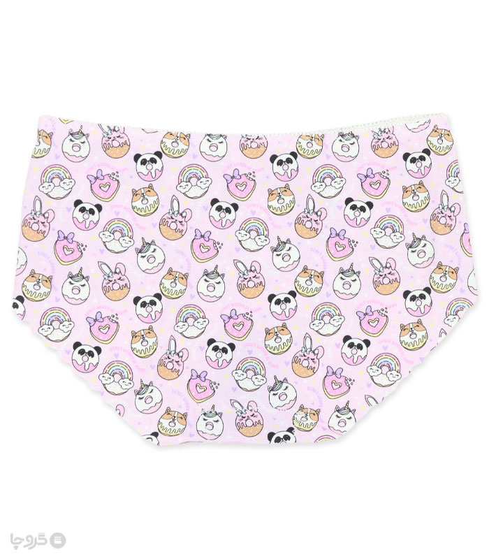 خرید ست شورت و سوتین دخترانه لیزری کاپدار فنردار دونات