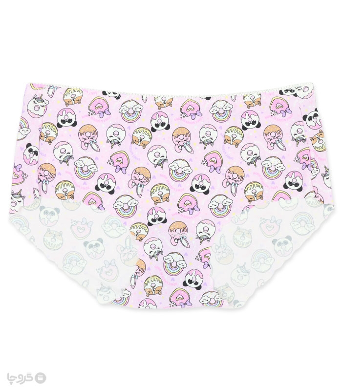 خرید ست شورت و سوتین دخترانه لیزری کاپدار فنردار دونات