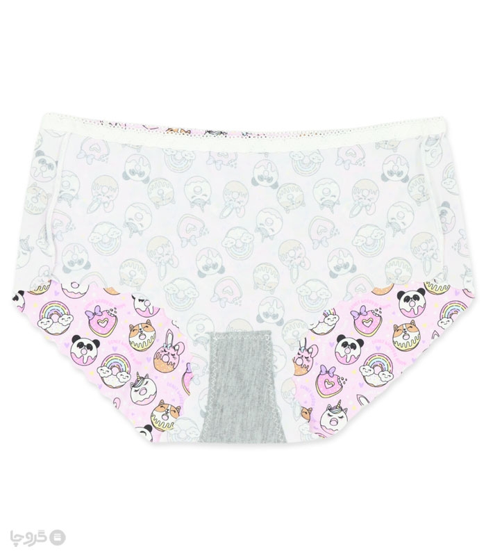 خرید ست شورت و سوتین دخترانه لیزری کاپدار فنردار دونات