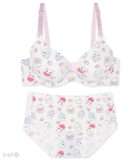 خرید ست شورت و سوتین دخترانه لیزری کاپدار فنردار بستنی