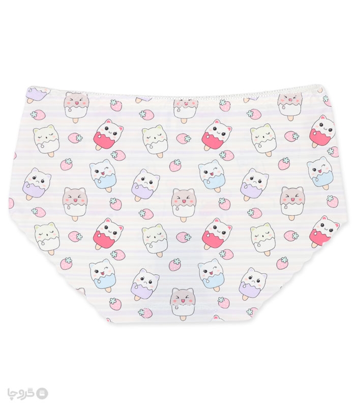 خرید ست شورت و سوتین دخترانه لیزری کاپدار فنردار بستنی